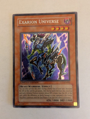 Yugioh Exarion Universe CT2-EN002 Secret Rare Limited Edition MP-image