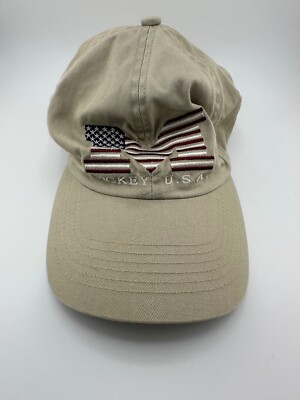 Mickey U.S.A. Khaki Cap Walt Disney World - Adult Adjustable One Size Fits Most-image