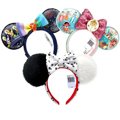 Disney- It’s A Small World+Cruella Faux Fur Plush Ears+Three Caballeros Headband-image
