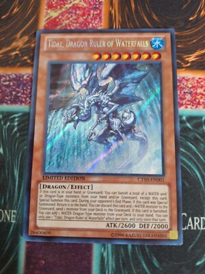 Yu-Gi-Oh! Tidal, Dragon Ruler of Waterfalls CT10-EN001 Secret Rare Limited NM-image