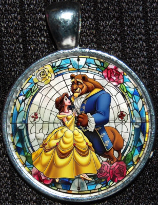 Beauty & Beast Belle Disney WDW Princess Silver Jewelry Pendant Necklace-image