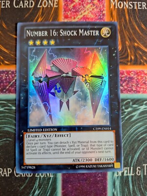 Yu-Gi-Oh! TCG Number 16: Shock Master CT09-EN014 Super Rare Limited Near Mint-image