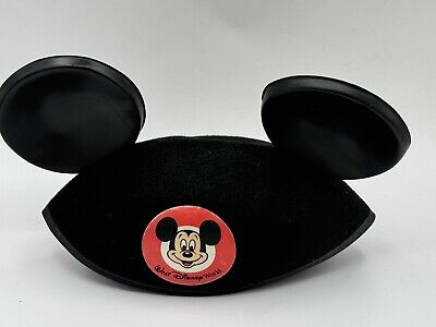 VTG Walt Disney World Mickey Mouse Ears Jacobson Hat Cap Adult Size USA Made-image