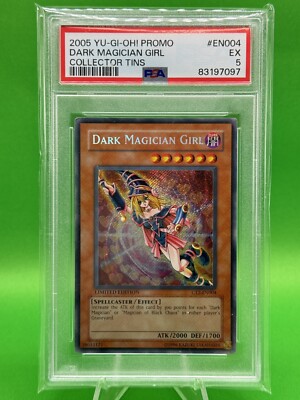 2005 Yu-Gi-Oh PROMO ~ Dark Magician Girl Collector Tin #CT2-EN004 - PSA -image