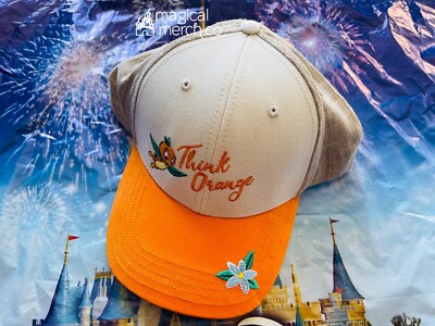 2022 Disney Parks Epcot Flower & Garden Orange Bird Adult One Size Baseball Hat-image