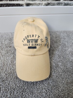 Disney Property Of WDW Adult Yellow Cotton  Hats One Size-image