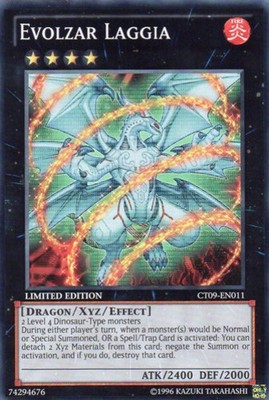 Yugioh! LP Evolzar Laggia - CT09-EN011 - Super Rare - Limited Edition Lightly Pl-image