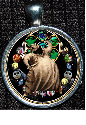 Nightmare before Christmas Oogie Boogie Disney WDW Silver Pendant Necklace-image