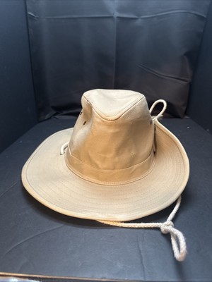 Walt Disney World Khaki Safari Hat Adult Size S 100% Cotton-image