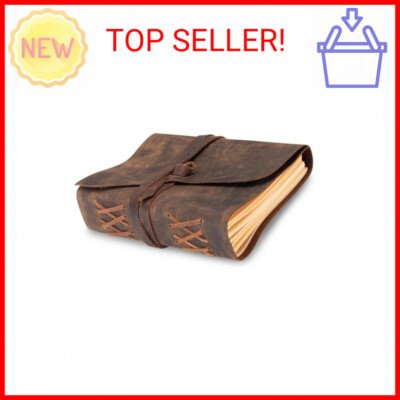 Leather Journal Lined Notebook Paper - MOONSTER® Leather Bound Journals for Writ-image