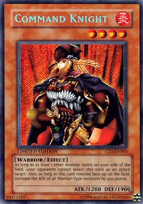 4x Moderately Played Command Knight - CT1-EN003 - Secret Rare - Limited Edition -image