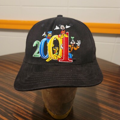 Vintage Walt Disney World Mickey Mouse 2001 Adjustable Strapback Hat Cap-image