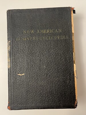 💥Antique Book 1923 New American Business Cyclopedia leather bound 1 Day Ship!👍-image