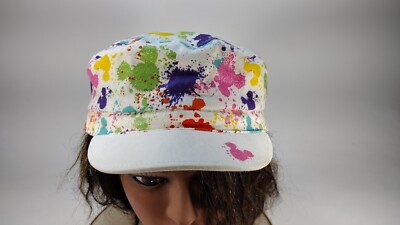 Walt Disney World Disneyland Mickey Mouse Painters Hat Multicolor Glitter Cap-image