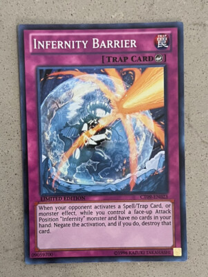 Yugioh! MP Infernity Barrier - CT09-EN023 - Super Rare - Limited Edition Moderat-image