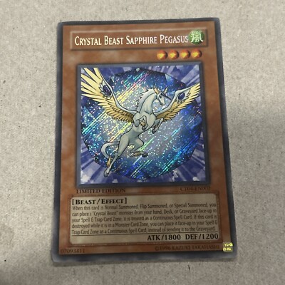 Yu-Gi-Oh! TCG Crystal Beast Sapphire Pegasus 2007 Collector's Tins CT04-EN002...-image