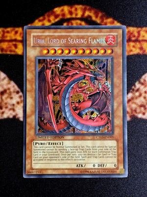 YUGIOH • URIA, LORD OF SEARING FLAMES • SECRET RARE • CT03-EN005 • LIMITED • NM-image