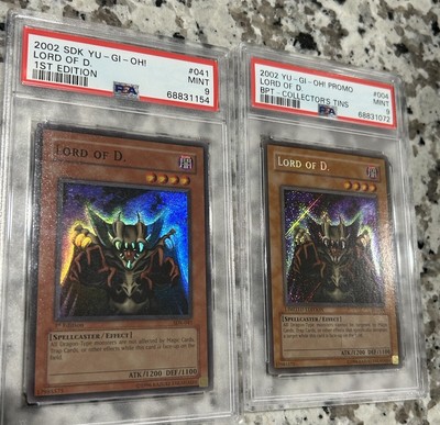 Yu-Gi-Oh! TCG Lord of D 2002 Collector's Tins BPT/SDK  1st Edition Limited PSA 9-image