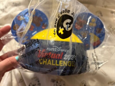 Rundisney Virtual Challenge 2024 Mickey Hat Snackbox Contained NIP-image