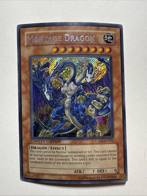 Yu-Gi-Oh! Montage Dragon CT05-ENS01 Limited Edition Secret Rare Near Mint (-) -image