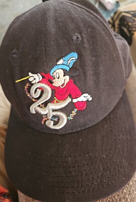 Walt Disney World Fla 25th Anniversary Embroidered Snapback Cap Hat. New. 1996. -image