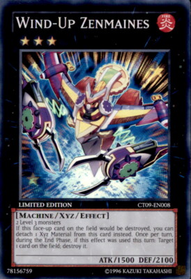 Wind-Up Zenmaines Super Rare #CT09-EN008 Yugioh LP Super Rare-image