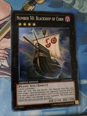 Number 50: Blackship of Corn CT10-EN018 Super Rare Limited Edition NM Free Ship-image