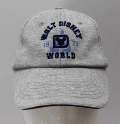 Grey Walt Disney World Cap Hook & Loop Embroidered Logo Trucker Hat-image