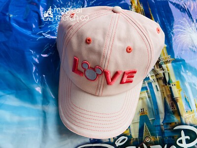 2022 Disney Parks Love Mickey Millennial Pink Baseball Hat Adult-image