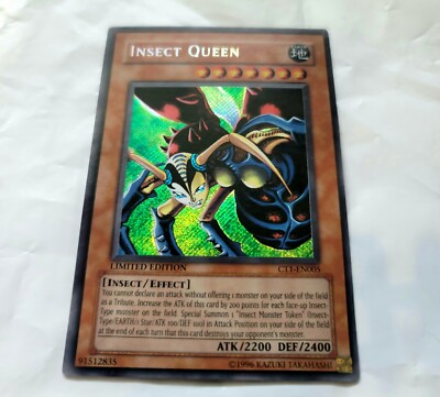Yu-Gi-Oh! Insect Queen CT1-EN005 Limited Secret Rare Near Mint-image