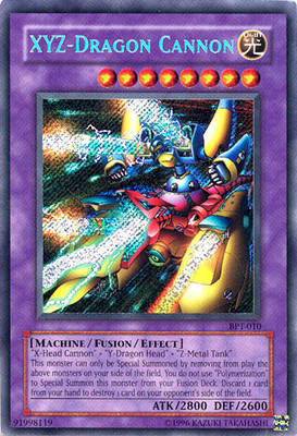 Moderate Play x 1 XYZ-Dragon Cannon - BPT-010 - Secret Rare - Limited Edition BP-image