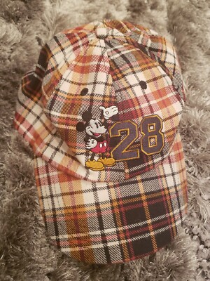 Disney Hat - Baseball Cap - Mickey Mouse - Plaid - 28  Original WDW-image