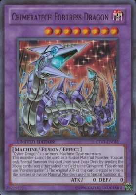 Light Play x 1 Chimeratech Fortress Dragon - CT07-EN013 - Super Rare - Limited E-image