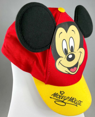 Disney Parks Mickey Mouse Youth Size Hat Snapback Adjustable Mouse Ears Design-image