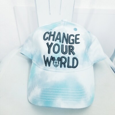 Walt Disney World Baseball cap Change Your World 2022 New Blue Tie Dye-image