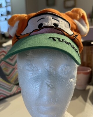 Disney World Tigger Baseball Cap Hat Toddler Size Orange Ears Tail Adjustable-image
