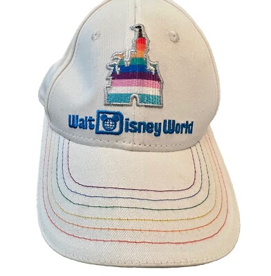 Walt Disney World WDW Cinderella Castle Baseball Cap Pride Collection White-image