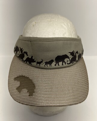 Walt Disney World Animal Kingdom RARE Adjustable Visor Hat Water Resistant Brim-image