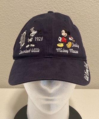 Walt Disney World Mickey Mouse Through The Years Cap Hat Strapback Very Clean-image