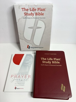 The Life Plan Study Bible NKJV Leather Hagee Ministries With Prayer Journal-image
