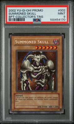 2002 YUGIOH BPT-002 SUMMONED SKULL SECRET RARE PSA 9 MINT #100454170-image