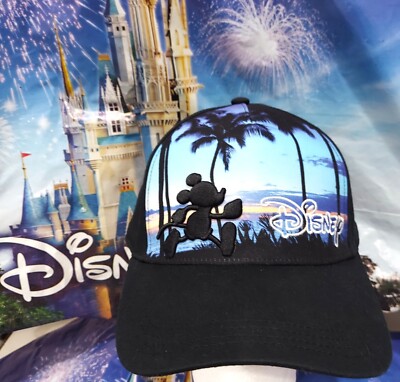 Disney WDW Run Disney RUNNING MICKEY Hat Cap ADULT Nice!-image