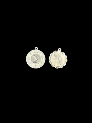 Vintage Sterling Walt Disney World Circle Charm Mickey Mouse & Florida Charms-image