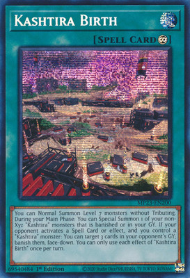 Kashtira Birth [MP23-EN200] Prismatic Secret Rare Near Mint 1st Edition - Yugioh-image