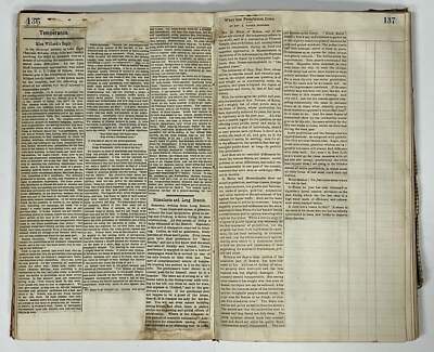 Temperance Movement / 19th CENTURY TEMPERANCE JOURNAL / SCRAPBOOK 1885-image