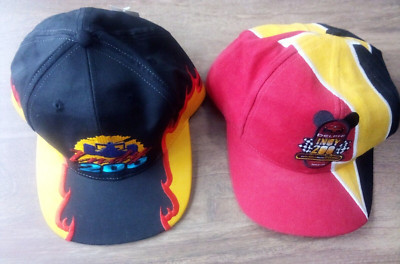 2 Indy 200 Walt Disney World Speedway Snapback Hats 1997 2000 Flames Delphi-image