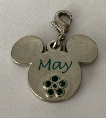 Walt Disney World Charm for Bracelet Mickey Minnie Mouse May Faux Emerald-image