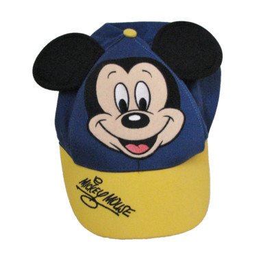 Walt Disney World Mickey Mouse Hat Youth Blue Yellow Snapback-image