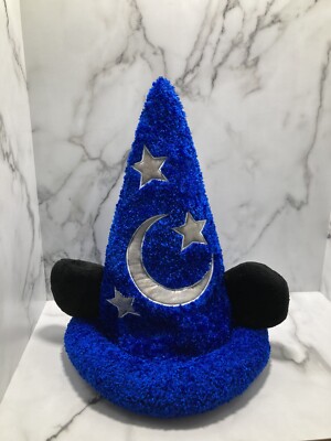 Walt Disney World Mickey Mouse Sorcerer Wizard Fantasia Hat Blue-image