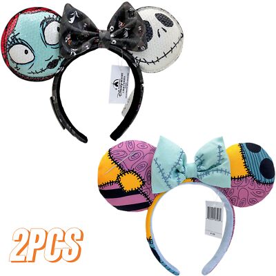 Halloween Disney- Loungefly Black Ghost + Nightmare Before Christmas Sally Ears-image